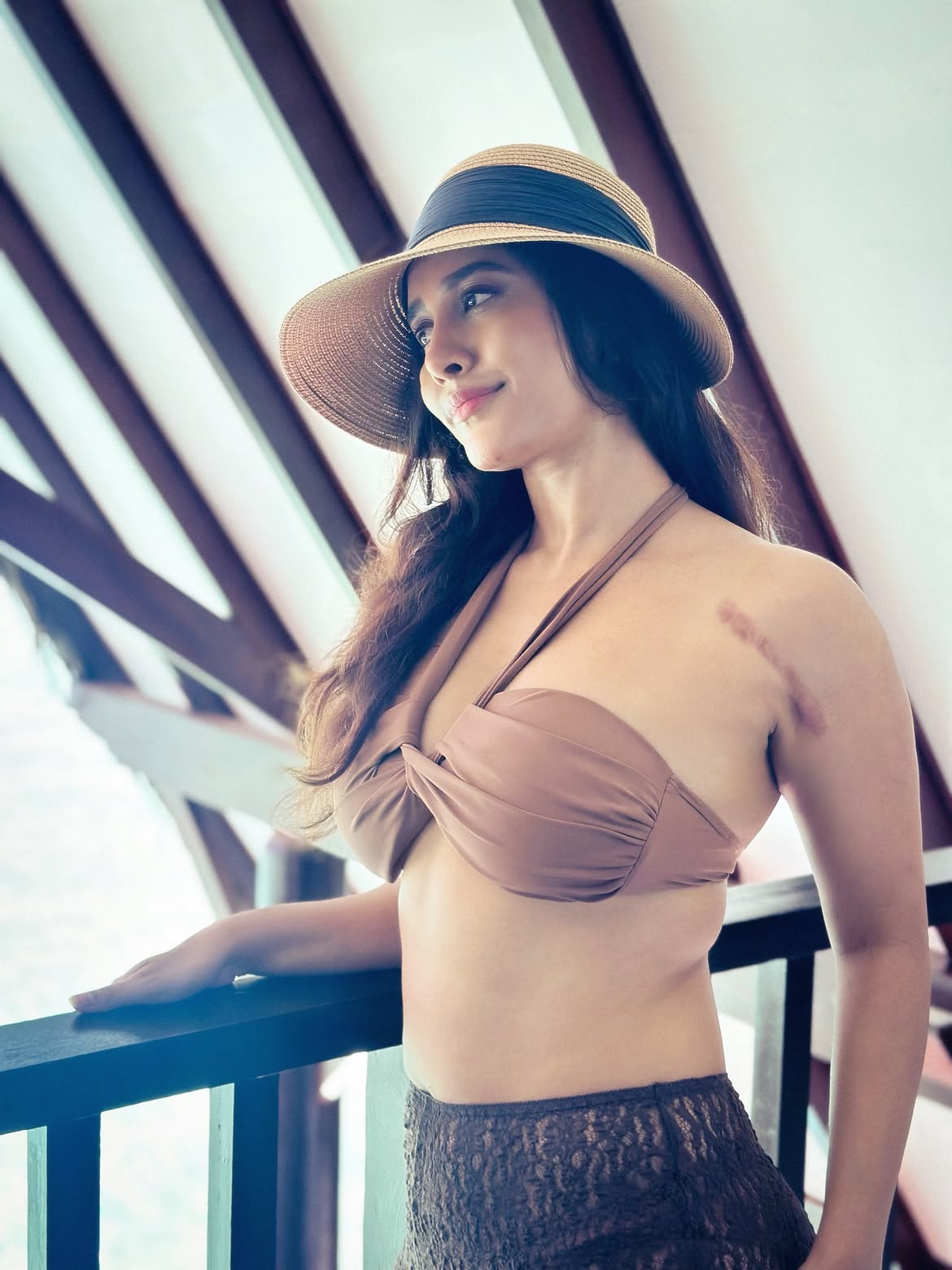 Nabha Natesh Enjoying Vacation at Beach