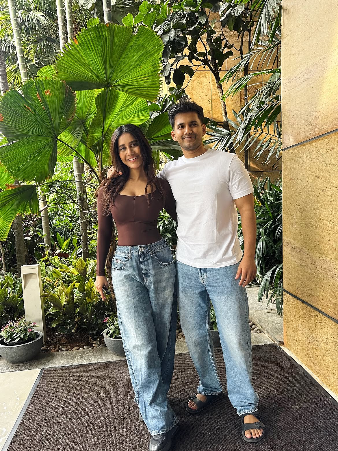 Nabha Natesh with Her Brother Nahush Chakravarthy