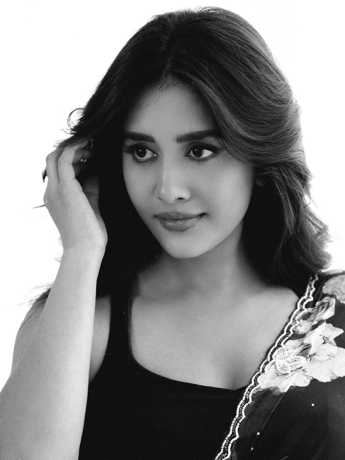 Nabha Natesh Delicacy Looks in Saree