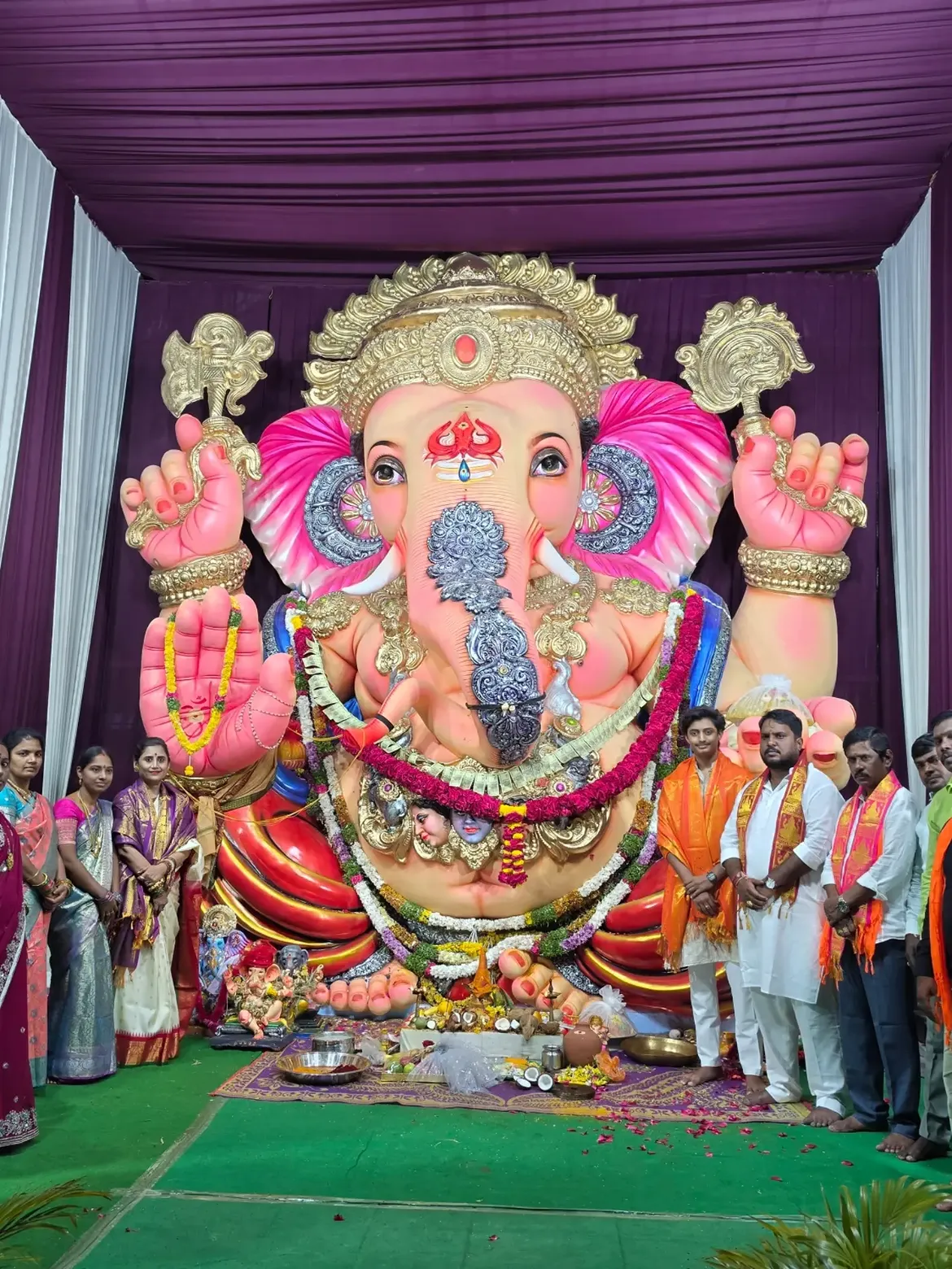 Nandamuri Deepika Janaki Ram Visits Balapur Ganesh