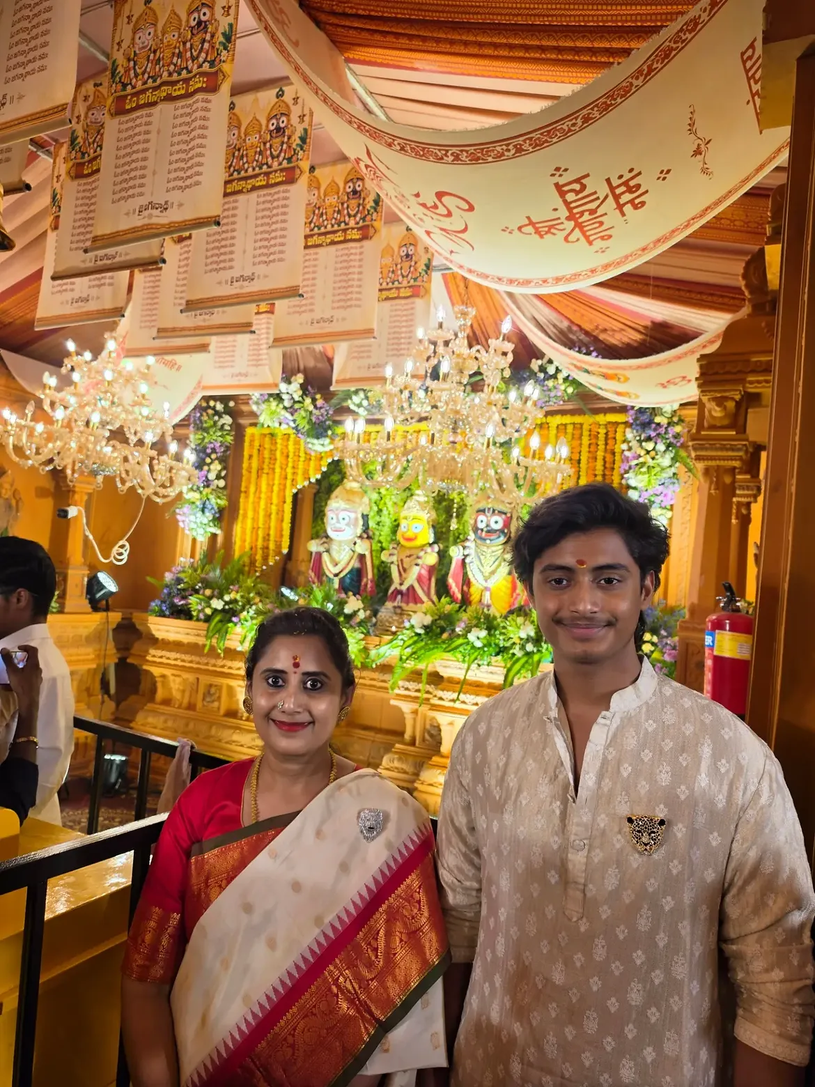 Nandamuri Deepika Janaki Ram Visits Balapur Ganesh
