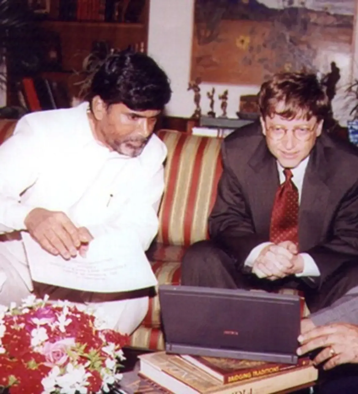 Nara Chandrababu Naidu Shares Old Photos with Bill Gates