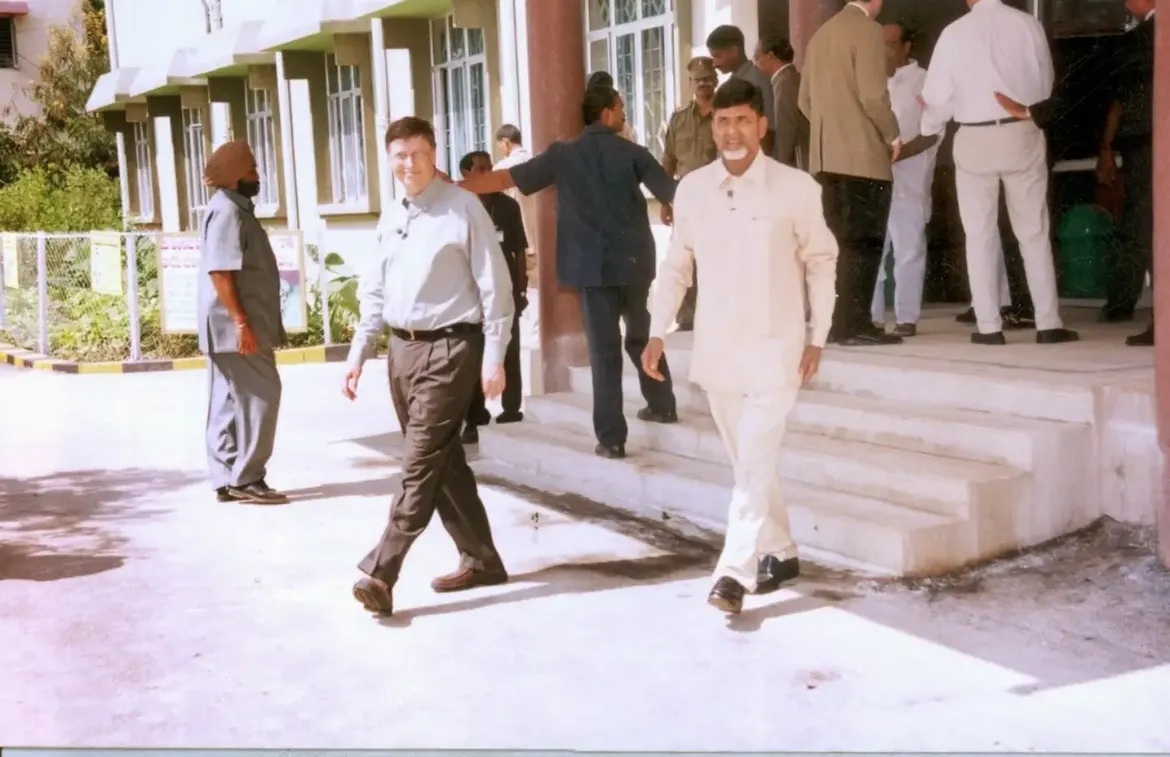 Nara Chandrababu Naidu Shares Old Photos with Bill Gates
