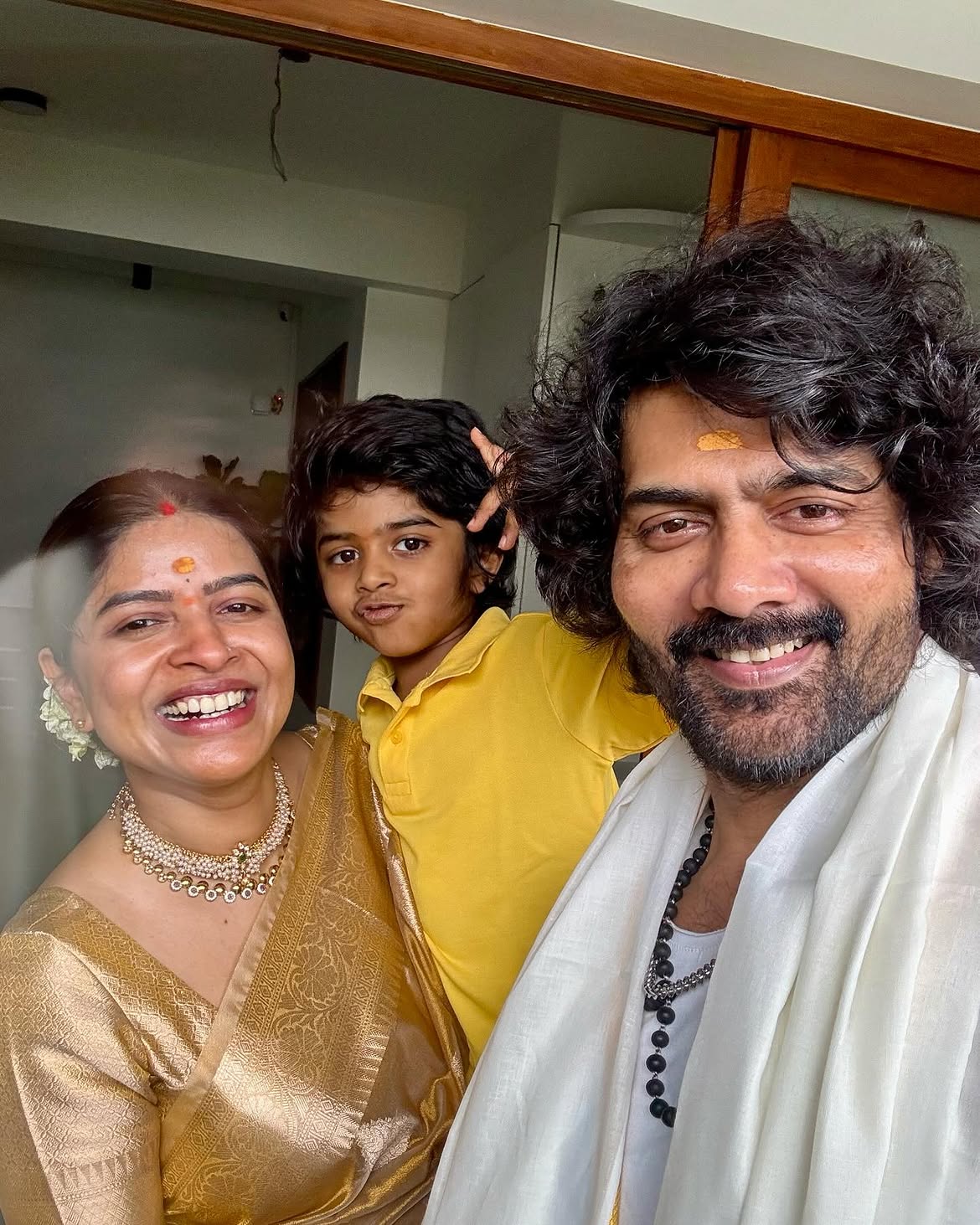 Naveen Chandra Vinayaka Chavithi Celebrations with Family