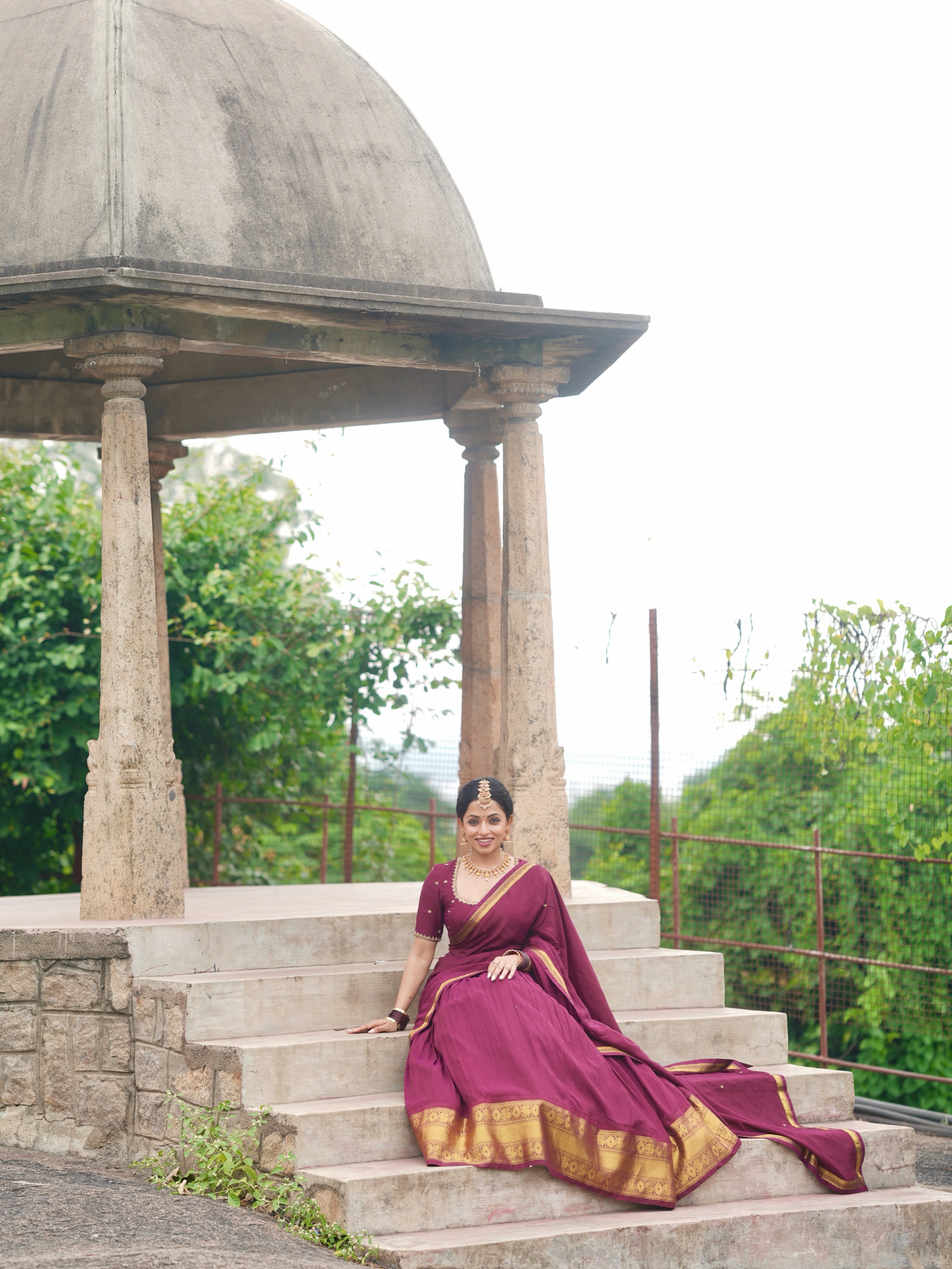 Navya Swamy Cute Looks in Half Saree