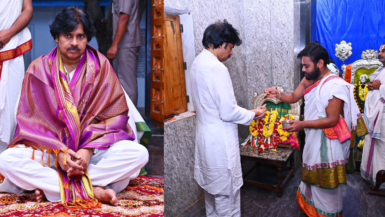 Pawan Kalyan : చేబ్రోలులోని శ్రీ సీతారామ స్వామి ఆలయాన్ని దర్శించుకున్న పవన్ కళ్యాణ్