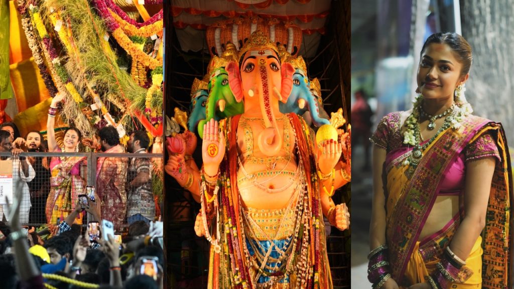 Payal Radhakrishna : తొలిసారి ఖైర‌తాబాద్ మ‌హా గ‌ణ‌ప‌తిని ద‌ర్శించుకున్న హీరోయిన్ పాయ‌ల్ రాధాకృష్ణ‌.. ఫోటోలు..