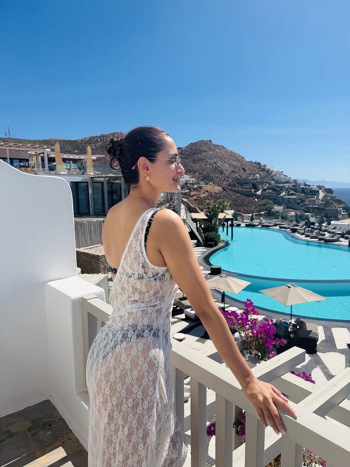 Pragya Jaiswal Enjoying Vacation in Greece