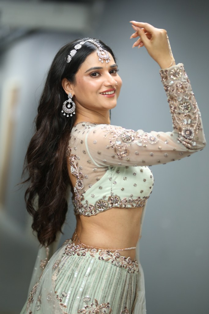 Prisha Singh Shines at Rambha Urvasi Menaka Pre Release Event