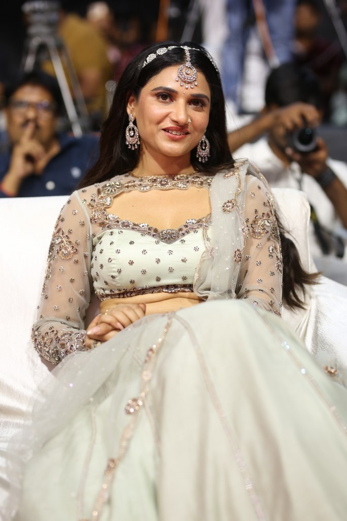 Prisha Singh Shines at Rambha Urvasi Menaka Pre Release Event