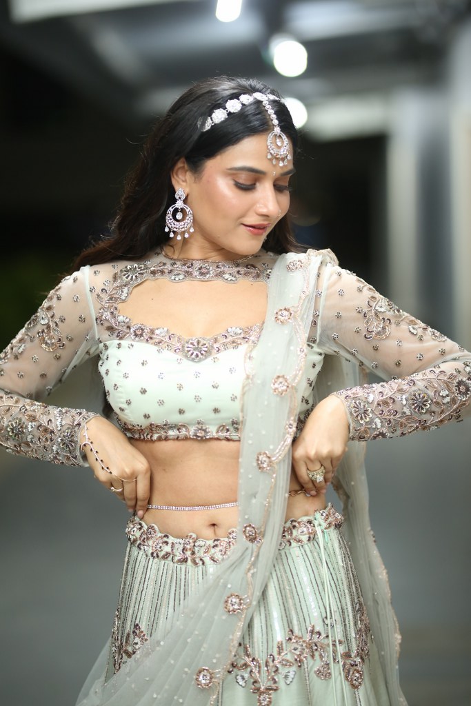 Prisha Singh Shines at Rambha Urvasi Menaka Pre Release Event