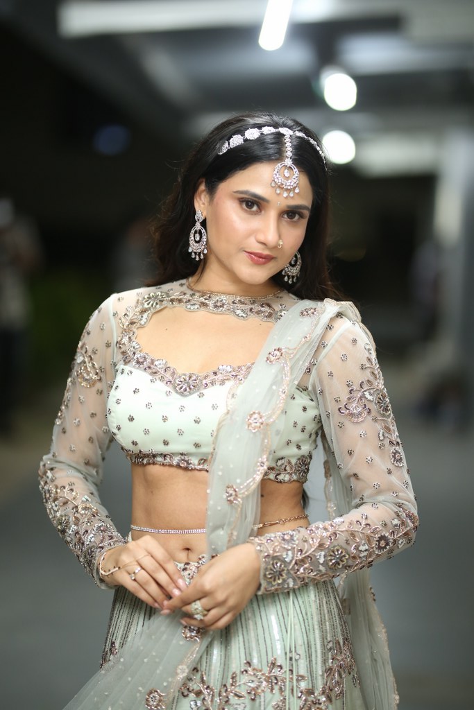 Prisha Singh Shines at Rambha Urvasi Menaka Pre Release Event