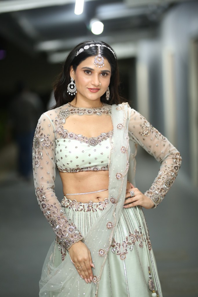 Prisha Singh Shines at Rambha Urvasi Menaka Pre Release Event
