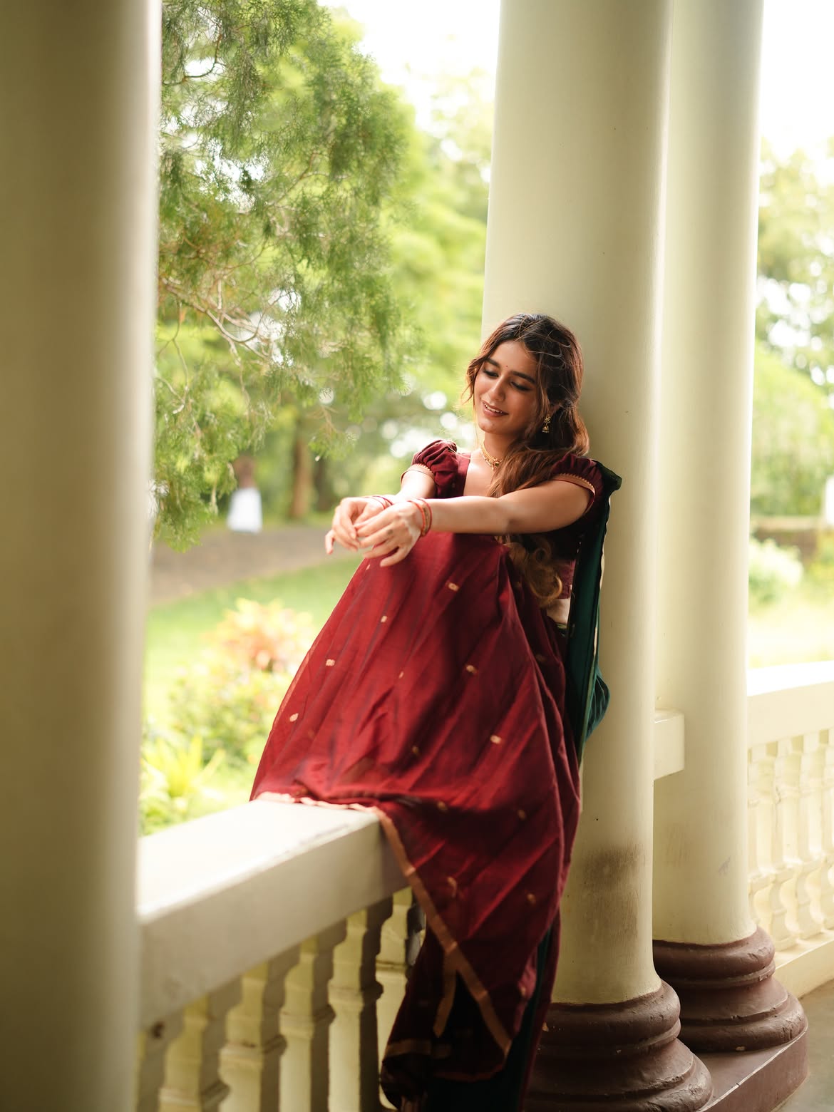 Priya Prakash Varrier Cute Photos in Half Saree