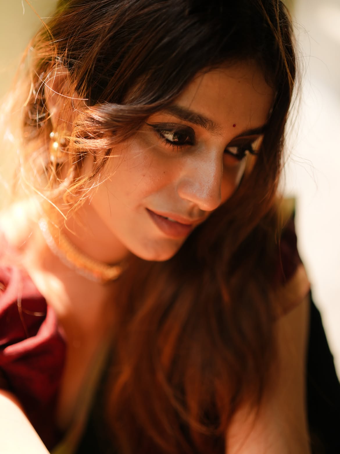 Priya Prakash Varrier Cute Photos in Half Saree