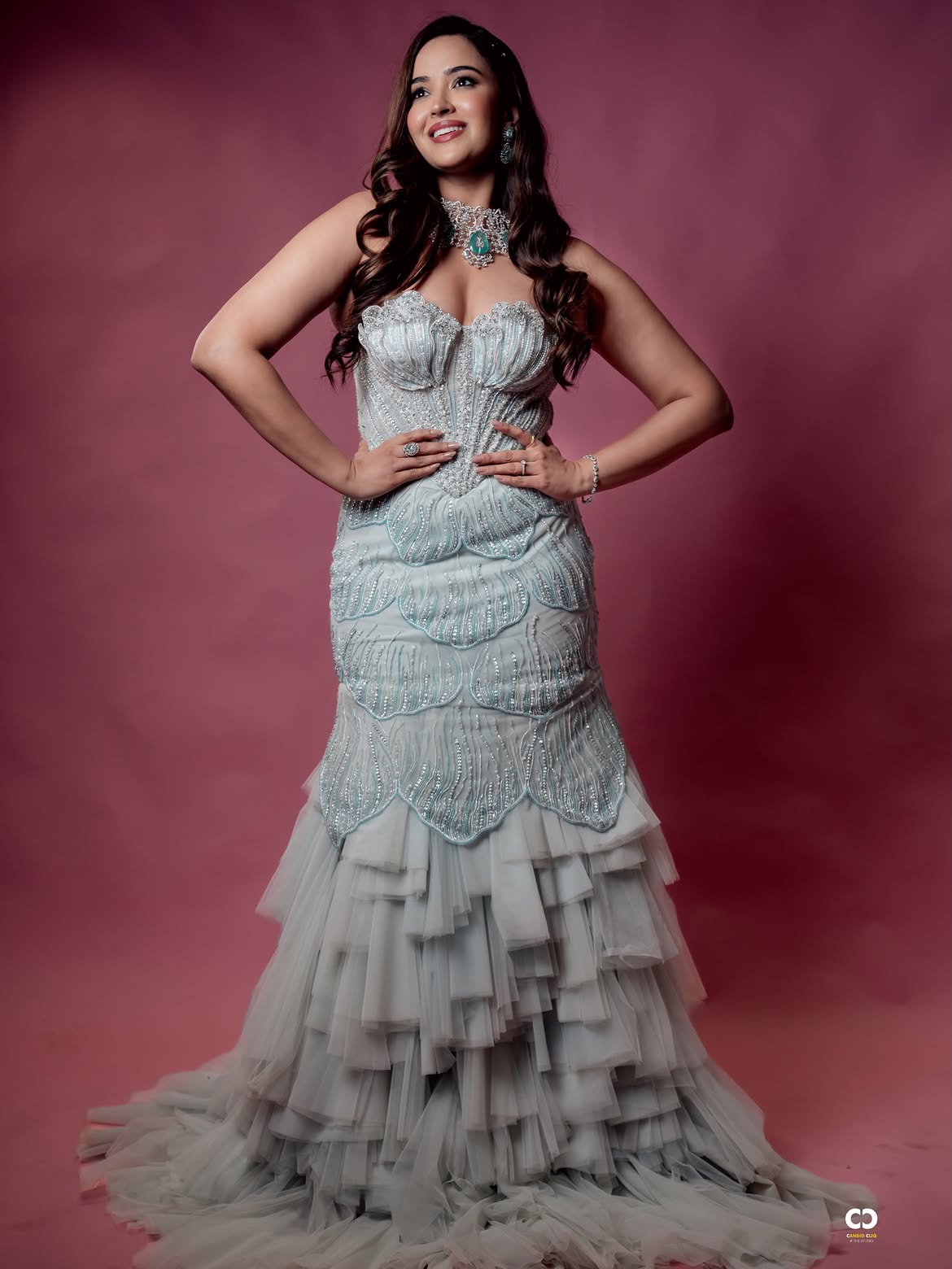 Pujita Ponnada Shows her Beauty in Long Frock