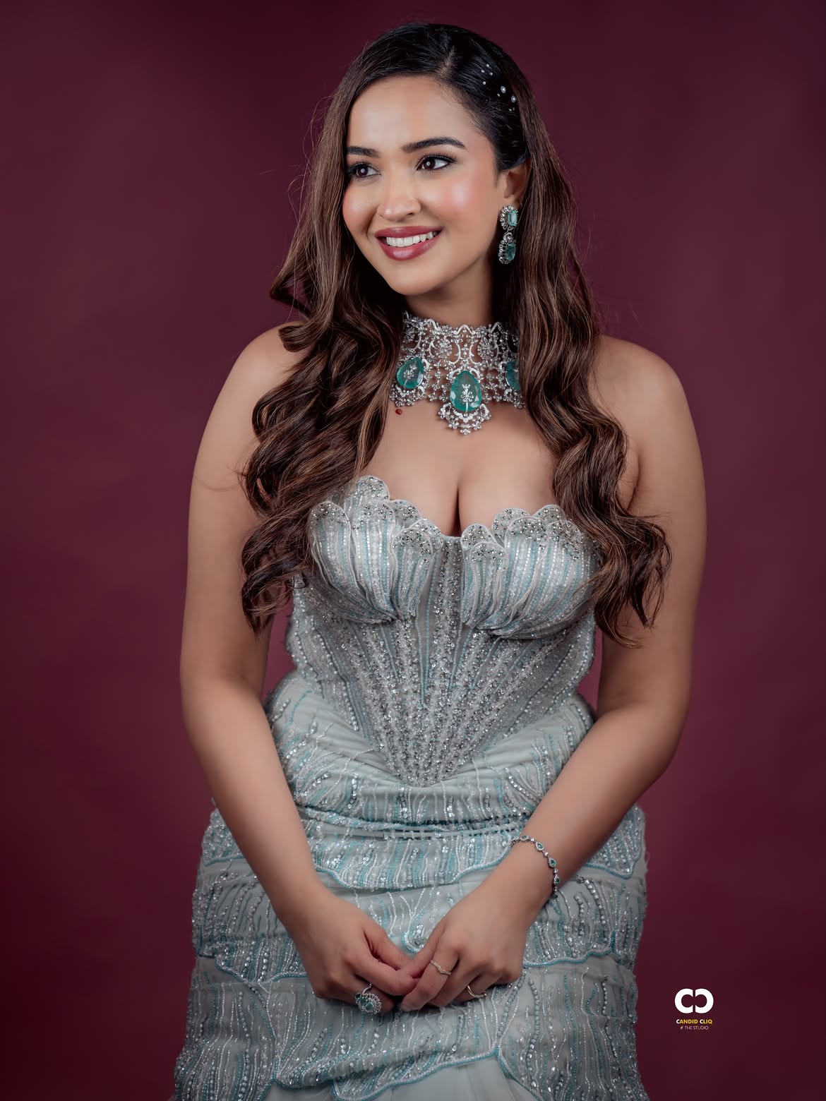 Pujita Ponnada Shows her Beauty in Long Frock