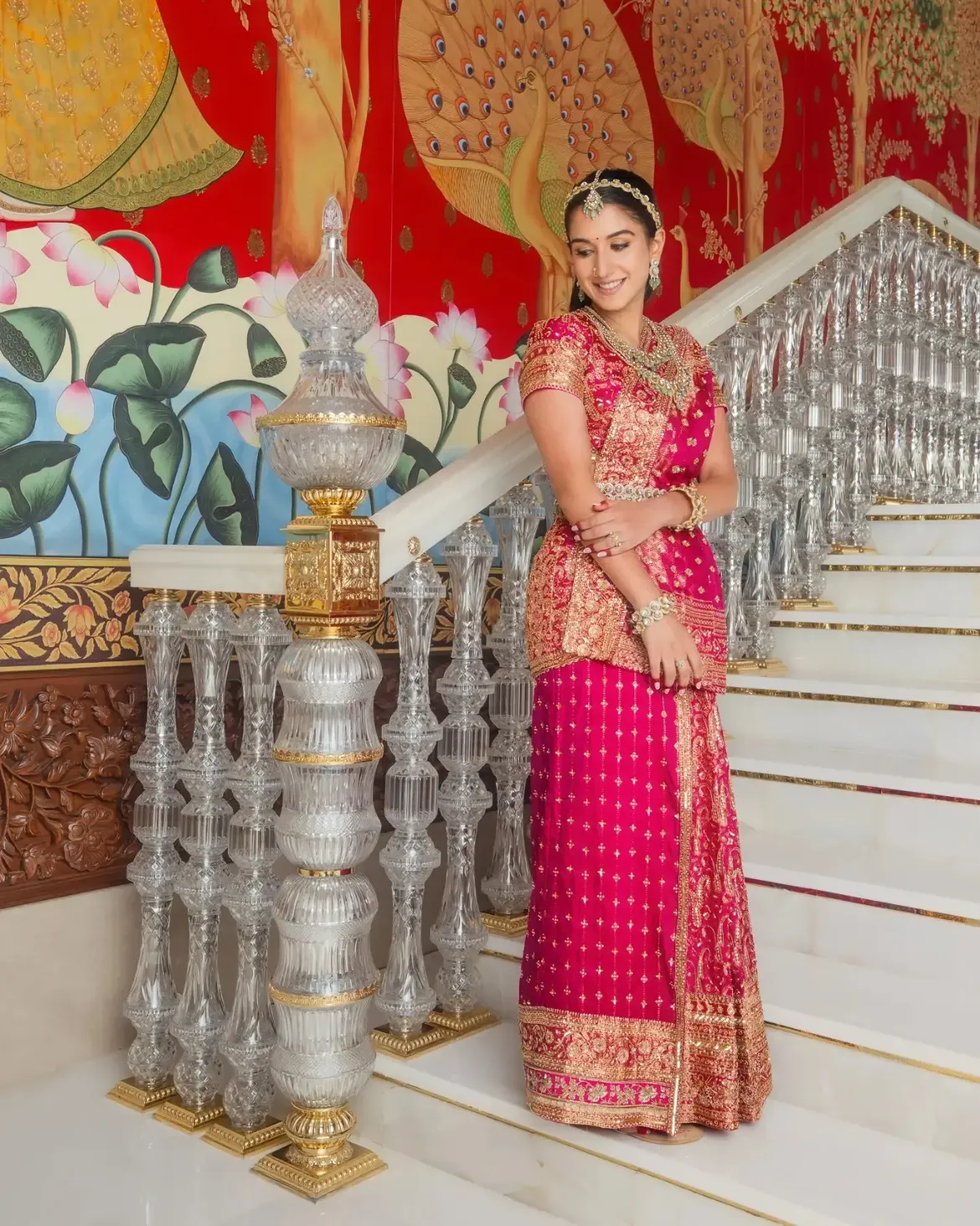 Anant Ambani Spouse Radhika Merchant Shines in Vinayaka Chavithi Celebrations