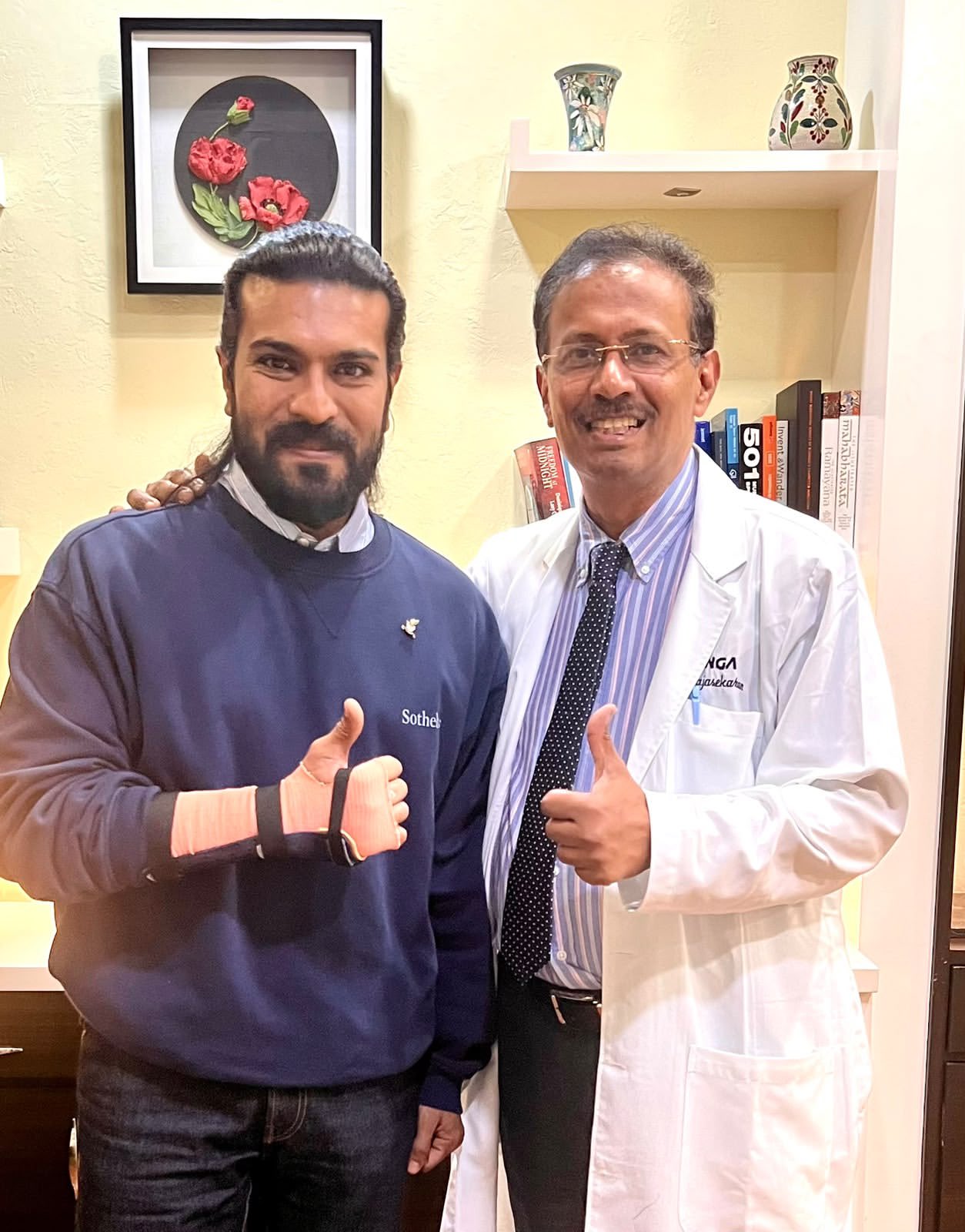 Ram Charan Recovered from Hand Injure