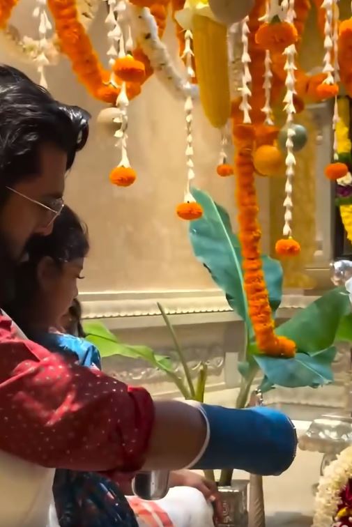 Ram Charan Chiranjeevi Vianayaka Chavithi Celebrations with Klin Kaara