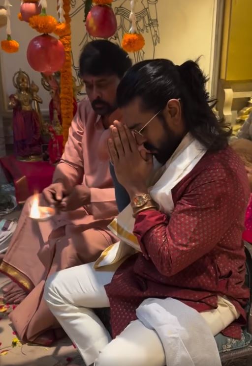 Ram Charan Chiranjeevi Vianayaka Chavithi Celebrations with Klin Kaara
