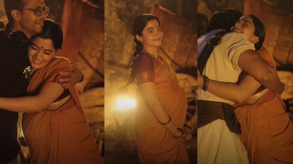 Rashmika Mandanna : బేబీ బంప్ తో రష్మిక మందన్న.. రణబాలి సెట్స్ నుంచి.. ఫోటోలు వైరల్..