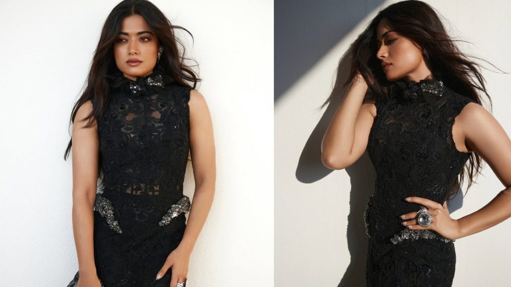 Rashmika Mandanna: బ్లాక్ డ్రెస్ లో అందాలతో రఫ్ఫాడిస్తున్న రష్మిక.. ఫొటోలు..