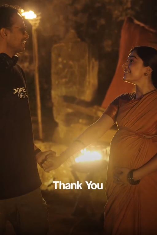 Rashmika Mandanna Baby Bump Photos goes Viral from Ranabaali Sets