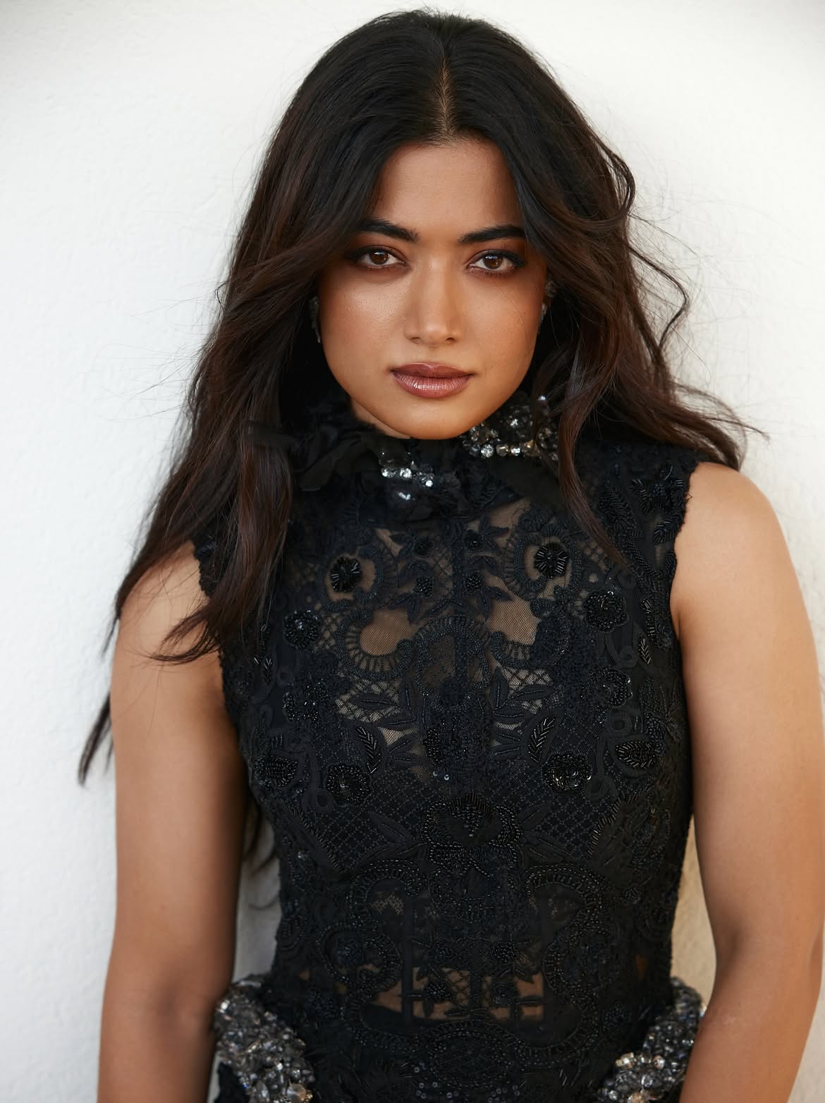 Rashmika Mandanna Stylish Looks in Black Dress