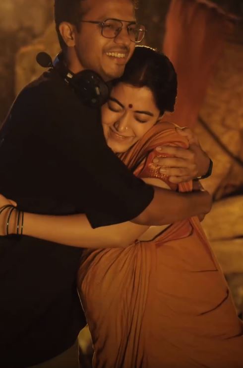 Rashmika Mandanna Baby Bump Photos goes Viral from Ranabaali Sets