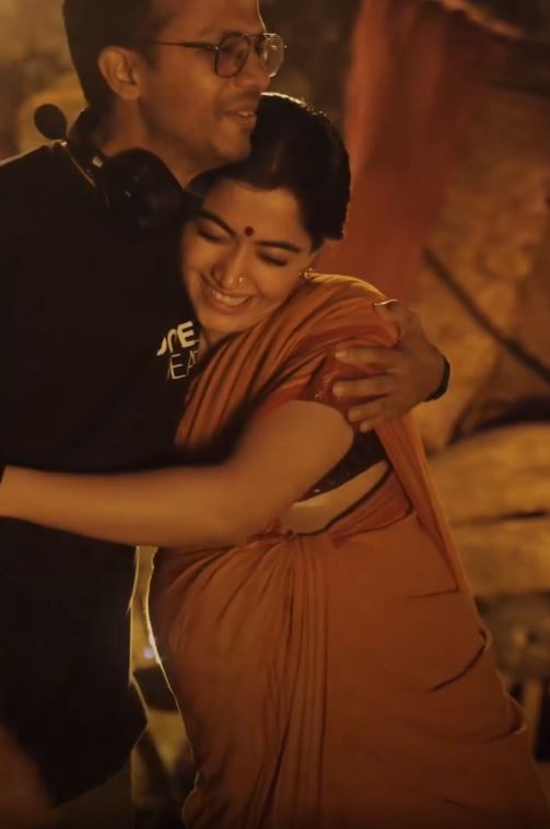 Rashmika Mandanna Baby Bump Photos goes Viral from Ranabaali Sets