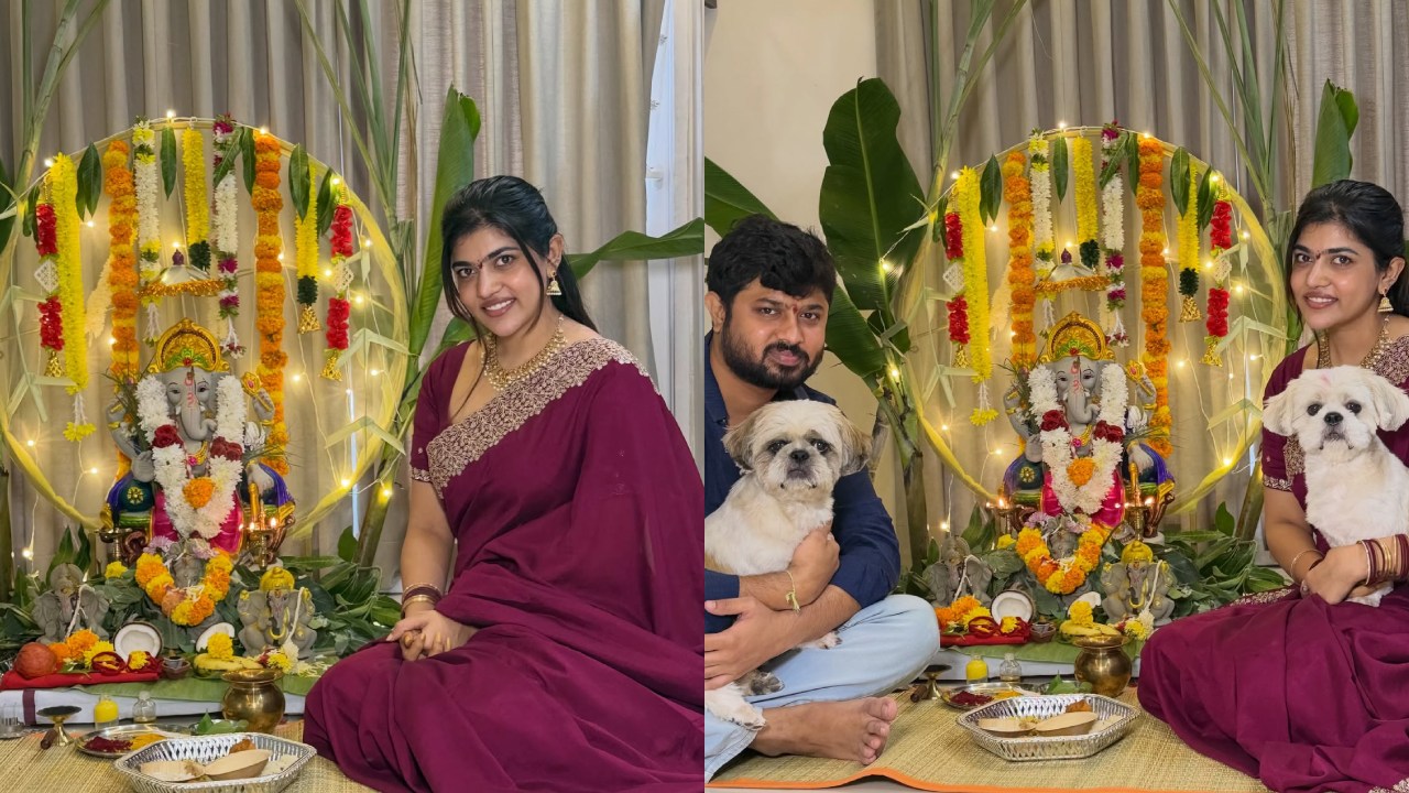 Rithu Chowdary : ఫ్యామిలీతో కలిసి రీతూ చౌదరి వినాయకచవితి సెలబ్రేషన్స్.. ఫొటోలు..