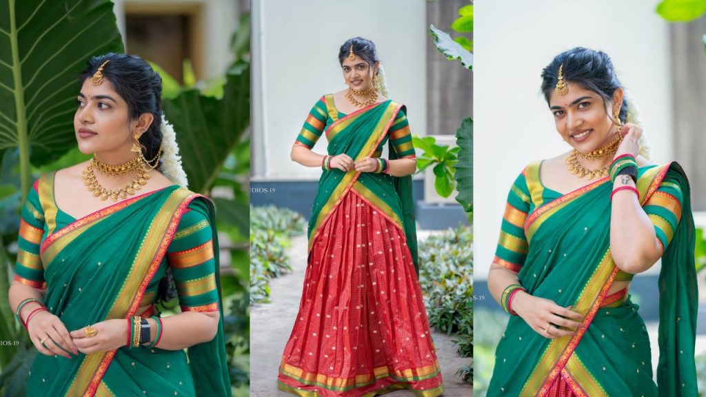 Rithu Chowdary : హాఫ్ శారీలో రీతూ చౌదరి.. ఎంత అందంగా ఉందో.. ఫొటోలు..