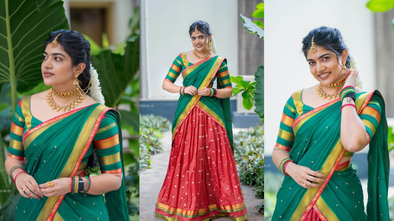 Rithu Chowdary : హాఫ్ శారీలో రీతూ చౌదరి.. ఎంత అందంగా ఉందో.. ఫొటోలు..