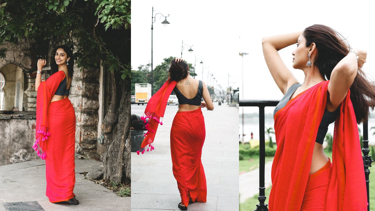 Samanta Dhulipala : శోభిత చెల్లి సమంత.. చీరకట్టులో అందంగా అలరిస్తూ.. ఫొటోలు వైరల్..
