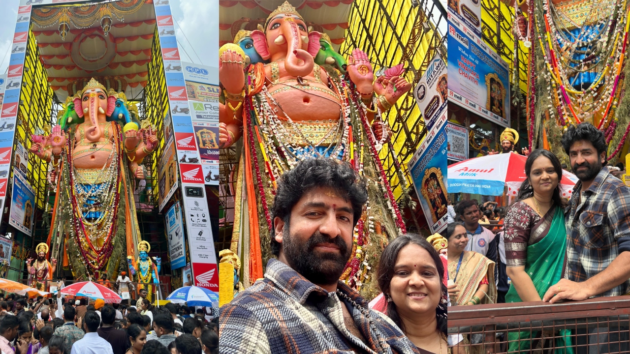 Sekhar Master : ఖైర‌తాబాద్ వినాయ‌కుడిని ద‌ర్శించుకున్న శేఖ‌ర్ మాస్ట‌ర్ దంప‌తులు.. ఫోటోలు..
