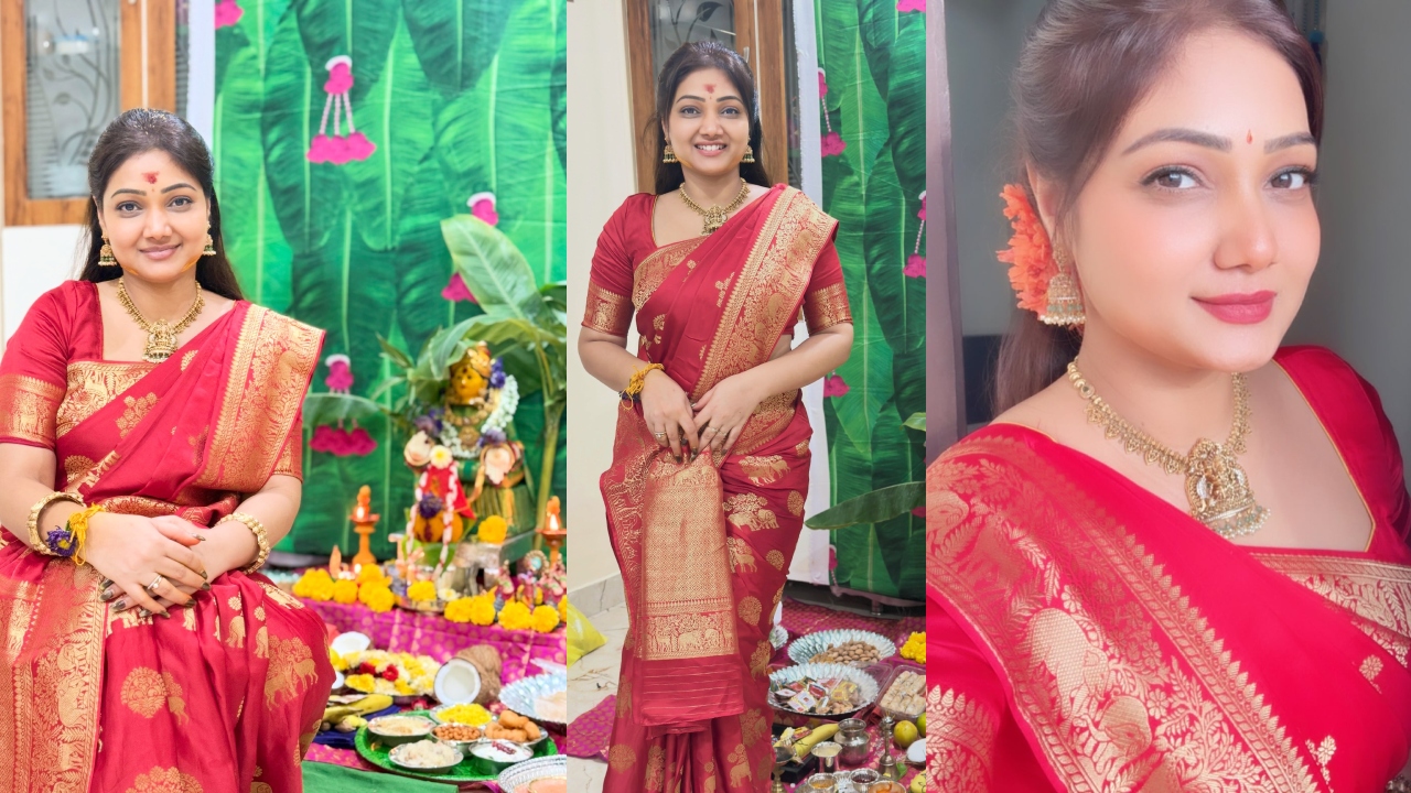 Priyanka : సీరియ‌ల్ న‌టి ప్రియాంక వ‌రల‌క్ష్మీ వ్ర‌తం ఫోటోలు.. ఎంత సాంప్ర‌దాయంగా ఉందో..