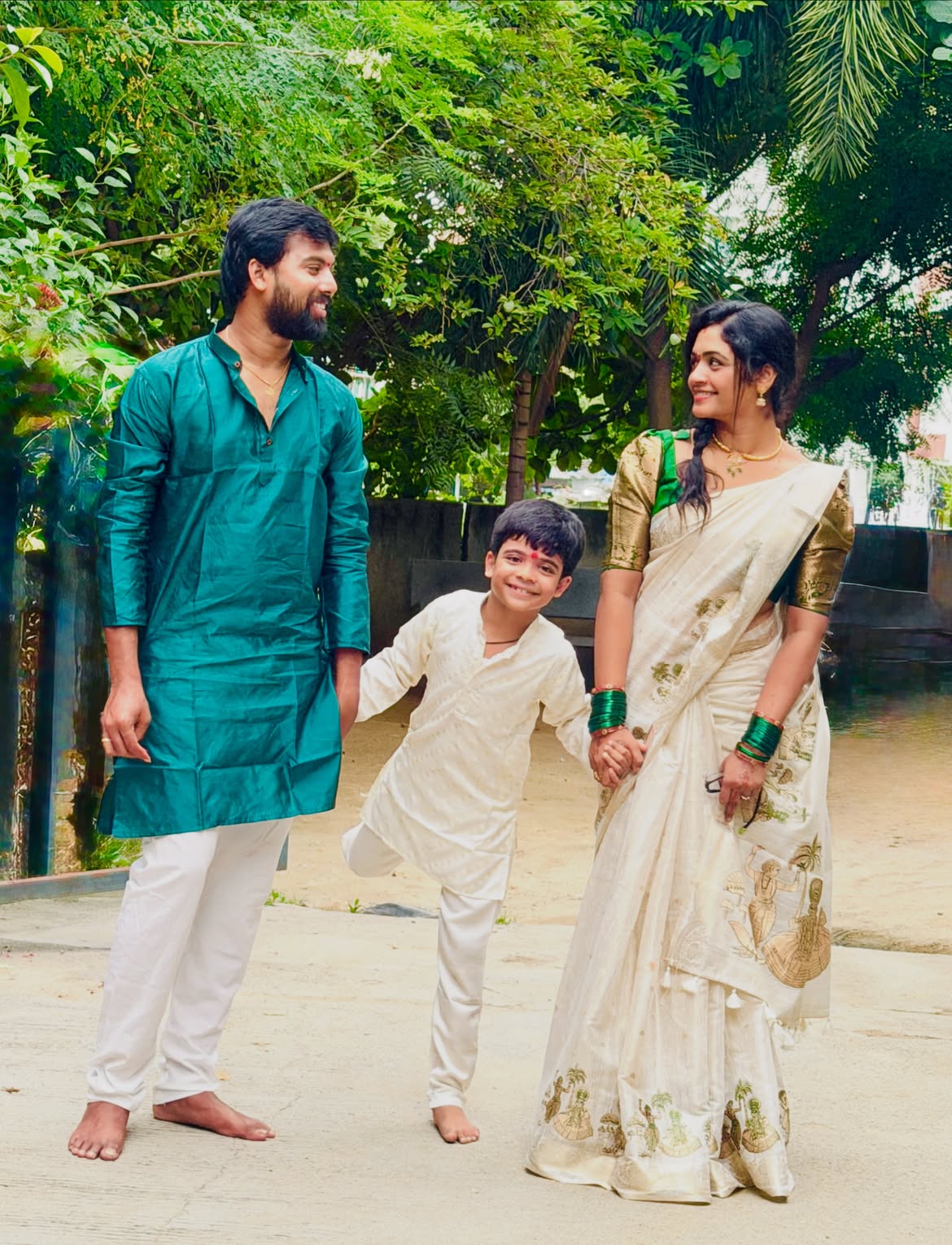 Serial Actress Sireesha Family Photos