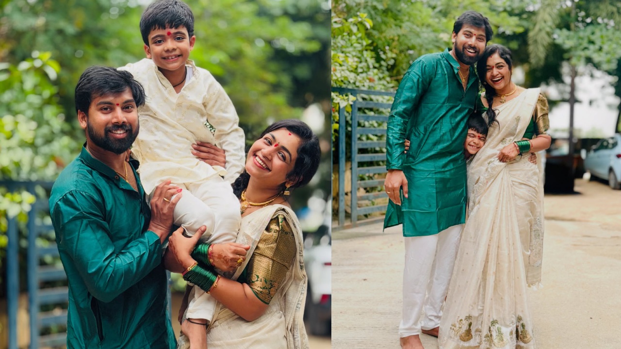 Serial Actress Sireesha : పెళ్లి తర్వాత భర్త, కొడుకుతో సీరియల్ నటి శిరీష్.. ఫొటోలు..
