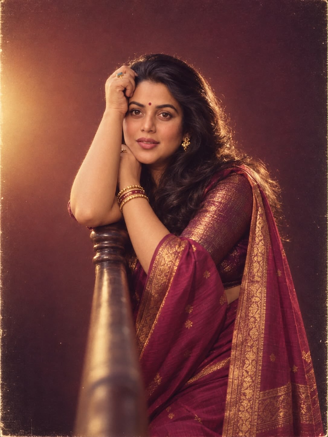 Poorna Shares Family Photos in 80s Style