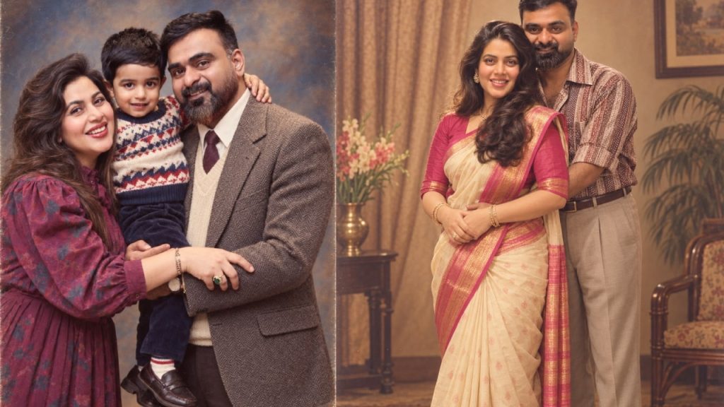 Poorna : 80s లుక్స్లో నటి పూర్ణ.. ఫ్యామిలీ ఫొటోలు వైరల్.. Poorna : 80s లుక్స్లో నటి పూర్ణ.. ఫ్యామిలీ ఫొటోలు వైరల్..