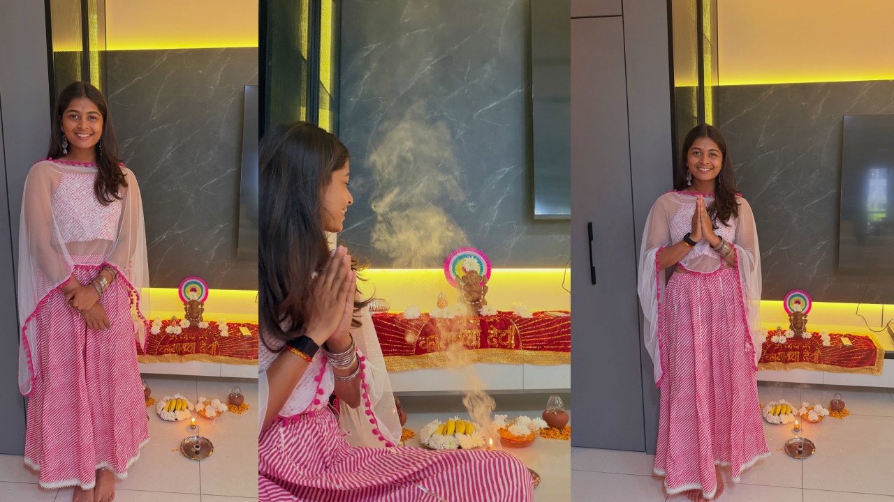 Shreyanka Patil : భార‌త మహిళా క్రికెట‌ర్ శ్రేయాంక పాటిల్ వినాయ‌క చ‌వితి సెల‌బ్రేష‌న్స్‌..