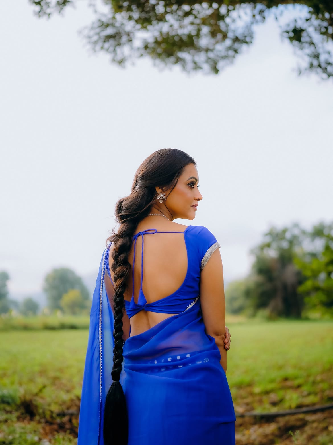 Sowmya Rao Photos on Bullock Cart