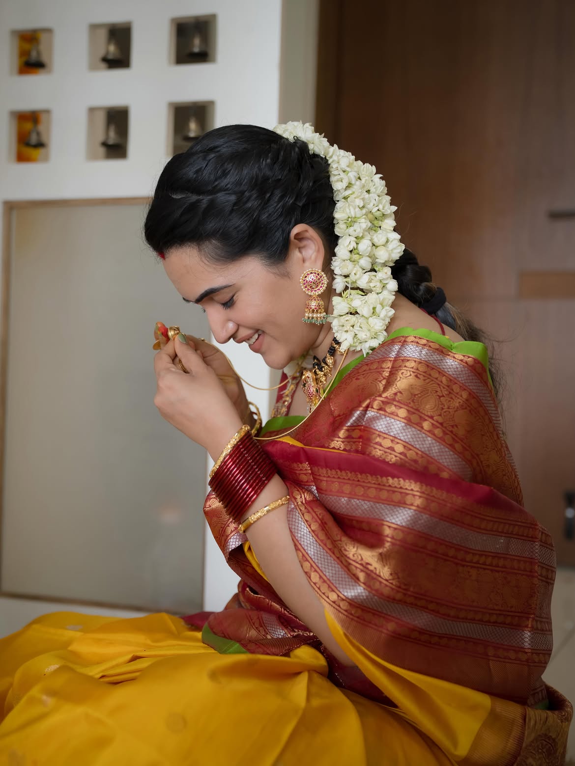 Anchor Sravanthi Chokarapu Perform Pooja