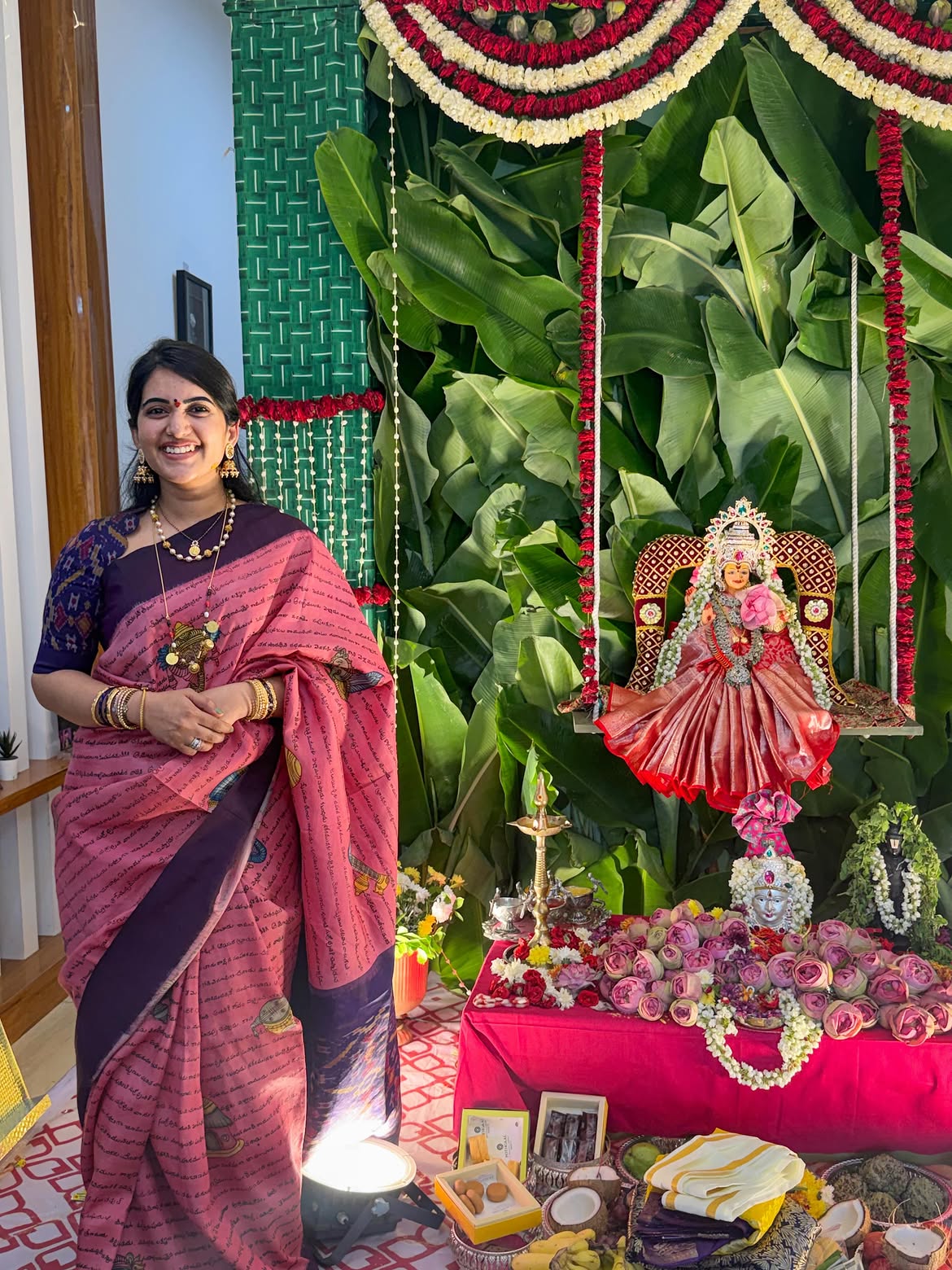 Sravanthi Chokarapu Varalakshmi Vratham with Friends and Family