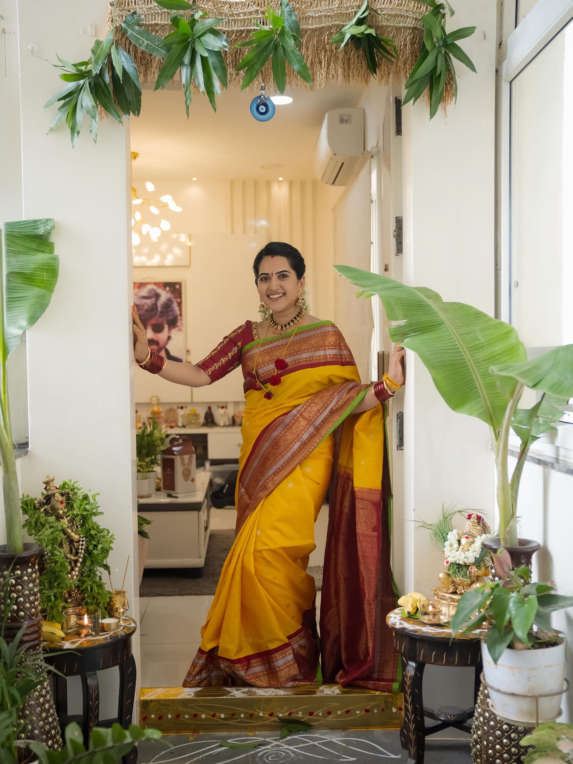 Anchor Sravanthi Chokarapu Perform Pooja