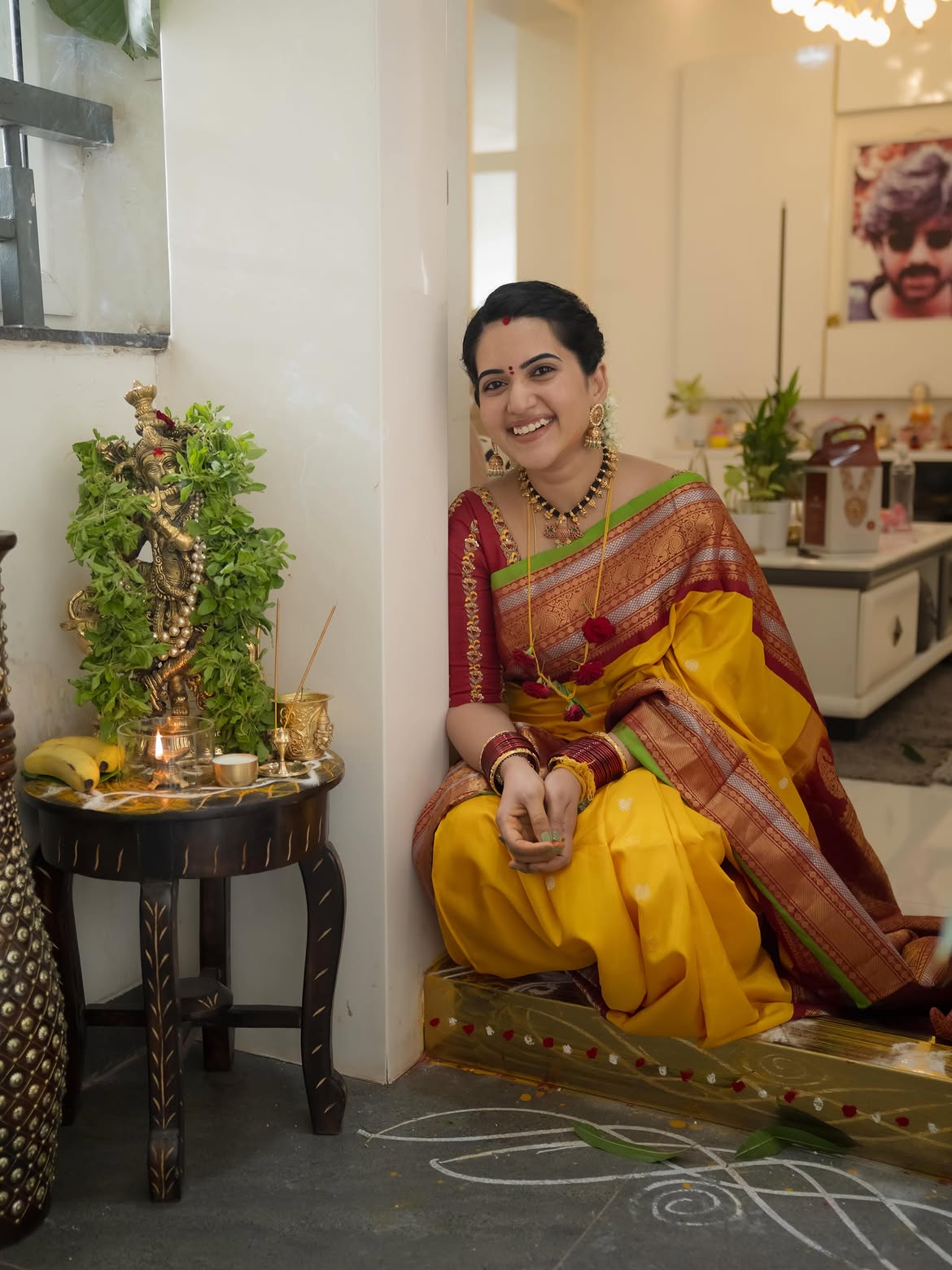 Anchor Sravanthi Chokarapu Perform Pooja