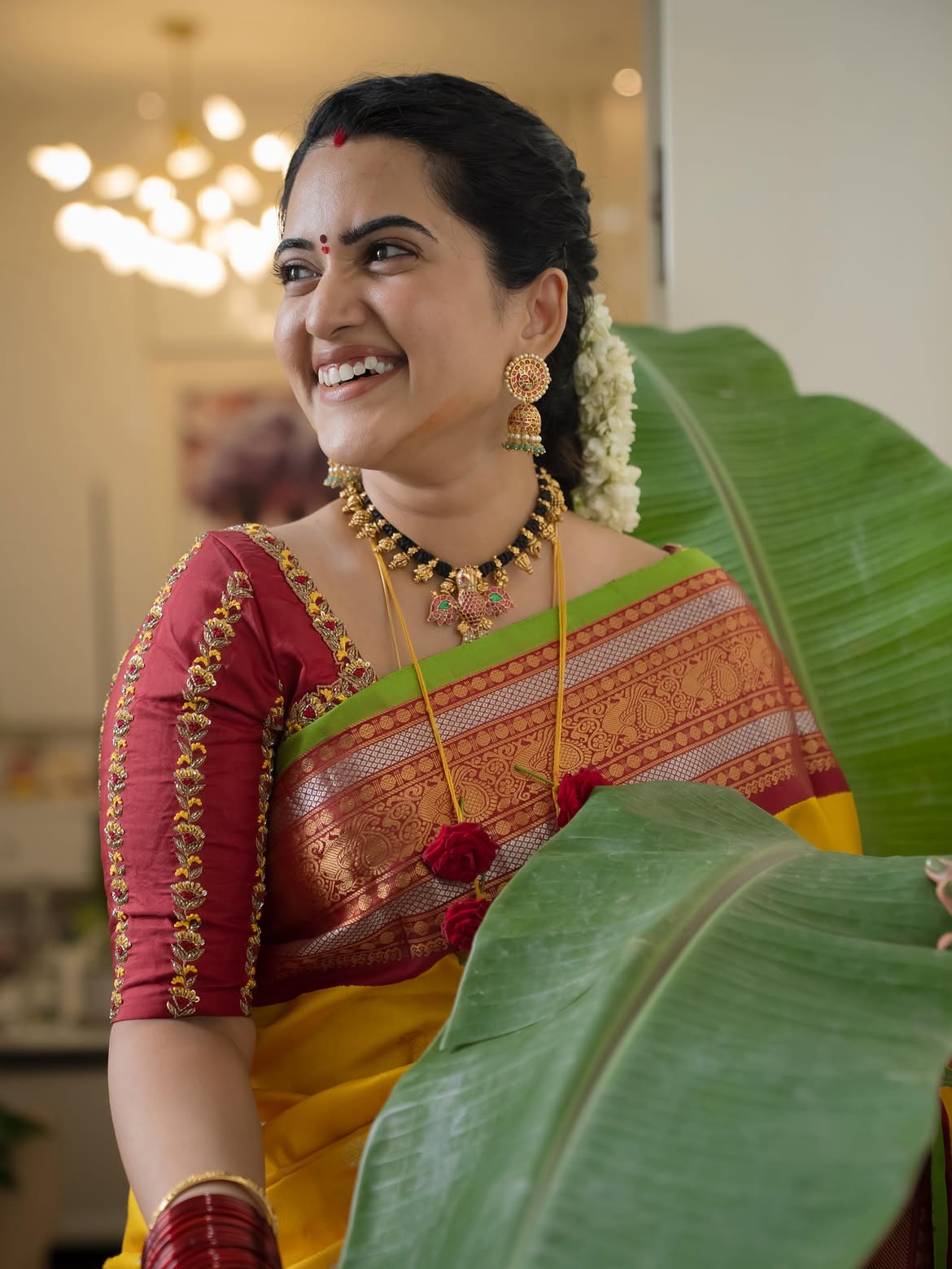 Anchor Sravanthi Chokarapu Perform Pooja