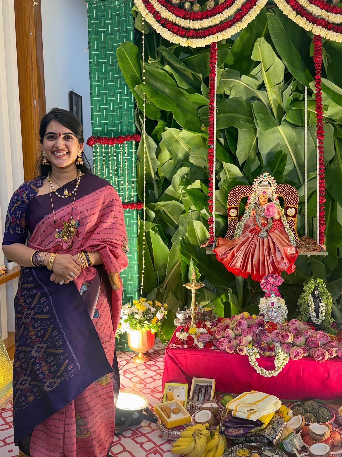 Sravanthi Chokarapu Varalakshmi Vratham with Friends and Family