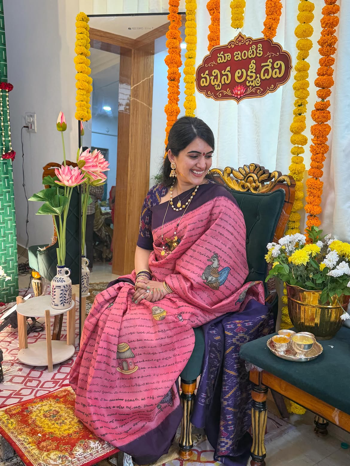 Sravanthi Chokarapu Varalakshmi Vratham with Friends and Family